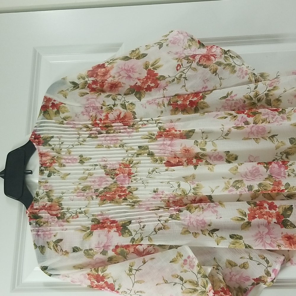 American Eagle Outfitters  sheerlike printed duster  sz. M - Picture 8 of 13